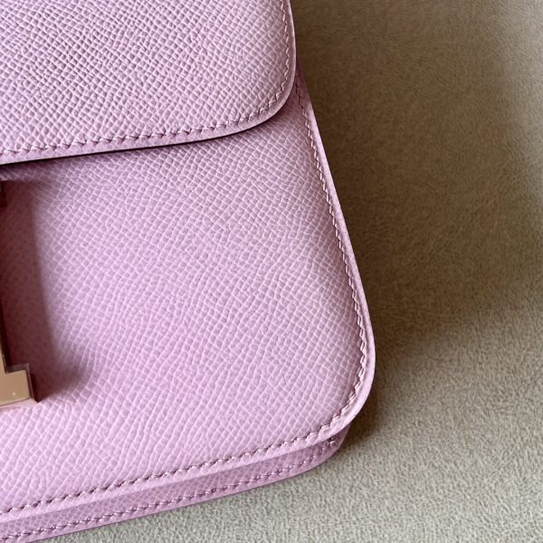 Constance 19 Epsom Mauve Sylvestre(X9) Rose Gold Hardware - Image 5