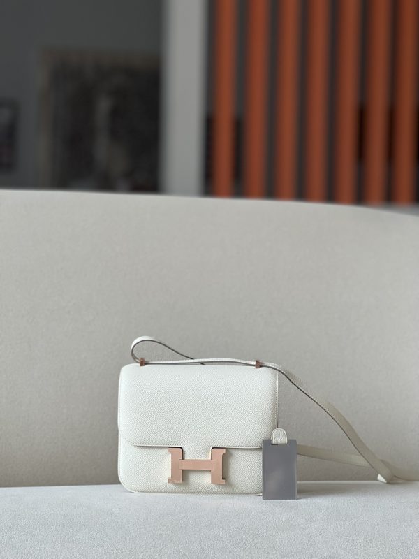 Constance 19 Epsom Craie (10) Rose Gold Hardware