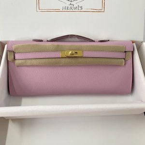 Kelly Cut 31 Epsom Mauve Sylvestre (X9) Gold Hardware