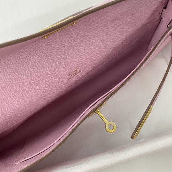 Kelly Cut 31 Epsom Mauve Sylvestre (X9) Gold Hardware - Image 4
