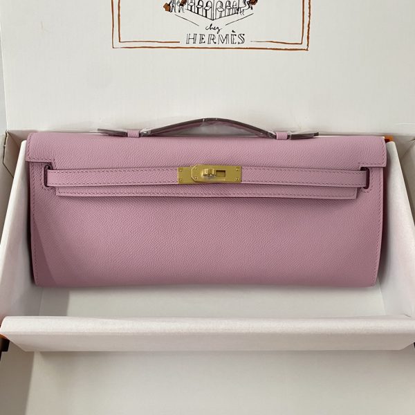 Kelly Cut 31 Epsom Mauve Sylvestre (X9) Gold Hardware - Image 2
