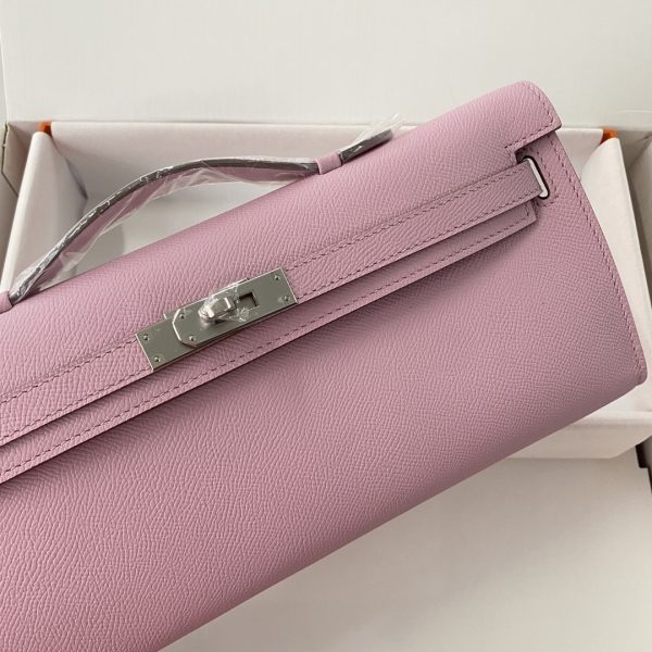 Kelly Cut 31 Epsom Mauve Sylvestre  (X9) Palladium Hardware - Image 6