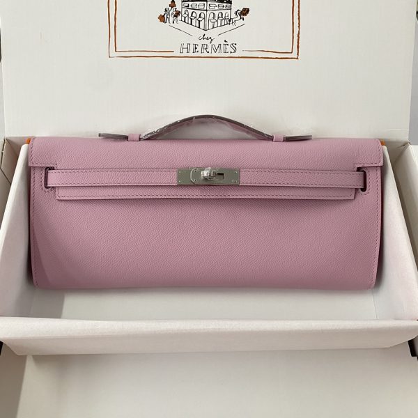 Kelly Cut 31 Epsom Mauve Sylvestre  (X9) Palladium Hardware - Image 2