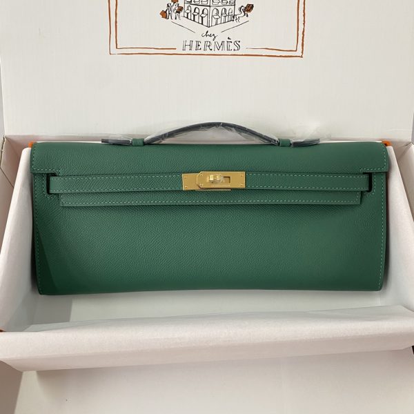 Kelly Cut 31 Epsom Malachite  (Z6) Gold Hardware - Image 2