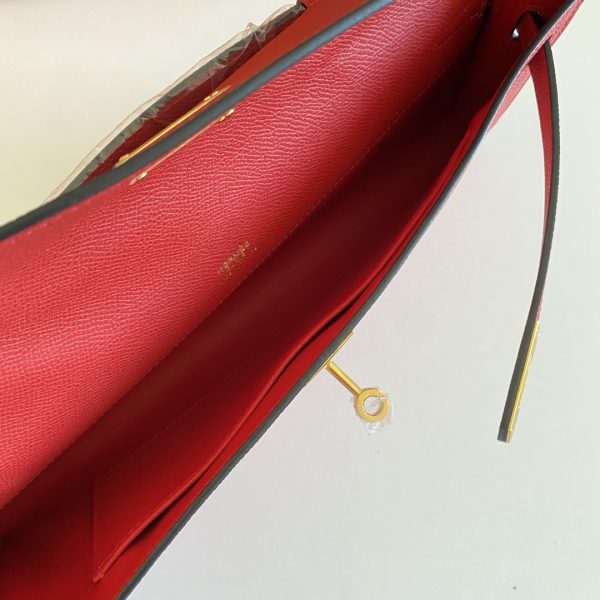 Kelly Cut 31 Epsom Rouge Casaque (Q5) Gold Hardware - Image 4