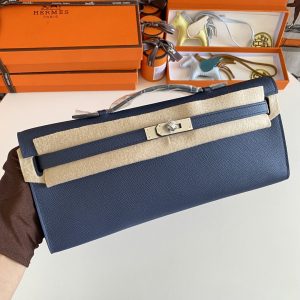 Kelly Cut 31 Epsom Blue Saphir (73) Palladium Hardware