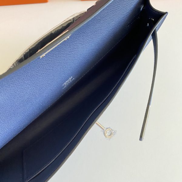 Kelly Cut 31 Epsom Blue Saphir (73) Palladium Hardware - Image 4