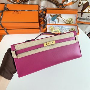 Kelly Cut 31 Swift Rose Pourpre (L3) Gold Hardware
