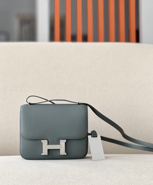 Constance 19 Epsom Vert Amande(63) Palladium Hardware