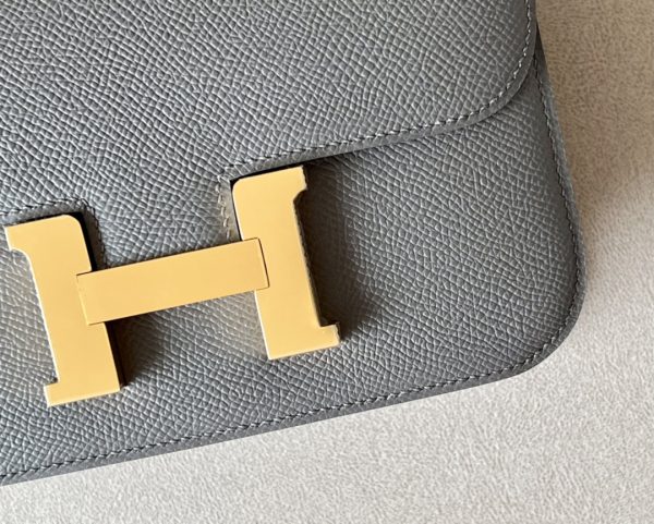 Constance 19 Epsom Gris Meyer(0L) Gold Hardware - Image 7