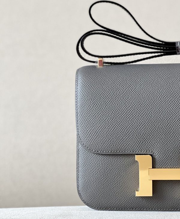 Constance 19 Epsom Gris Meyer(0L) Gold Hardware - Image 6