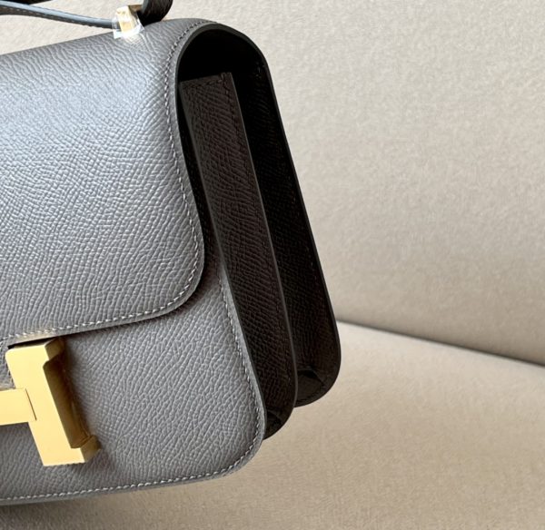 Constance 19 Epsom Gris Meyer(0L) Gold Hardware - Image 5