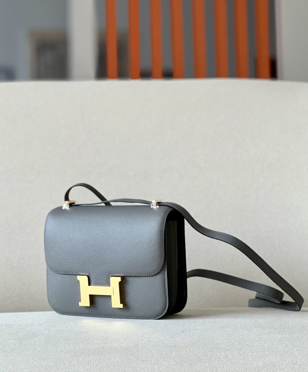 Constance 19 Epsom Gris Meyer(0L) Gold Hardware - Image 2