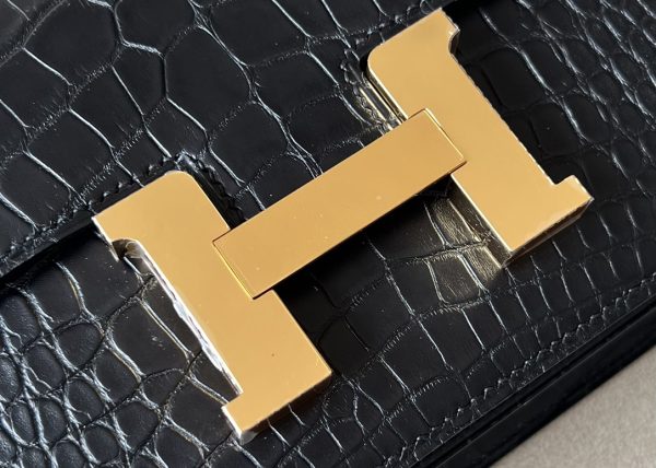 Constance 19 Matte Alligator Nior  (89) Gold Hardware - Image 8