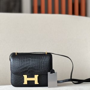 Constance 19 Matte Alligator Nior  (89) Gold Hardware