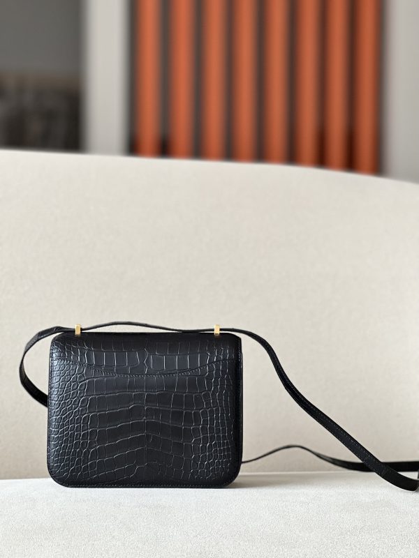 Constance 19 Matte Alligator Nior  (89) Gold Hardware - Image 2