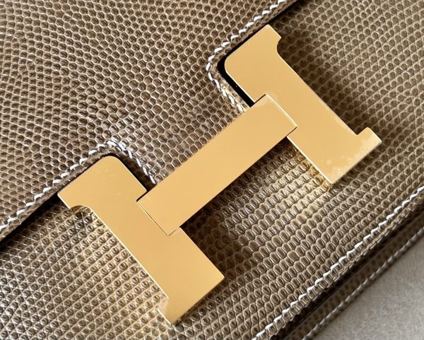 Constance 19 Lizard Ficelle (17) And Gris Caillou(8D)Palladium Hardware - Image 10