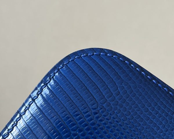 Constance 19 Lizard Blue Saphir (73) Gold Hardware - Image 8