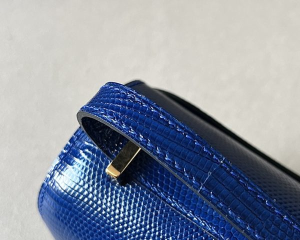 Constance 19 Lizard Blue Saphir (73) Gold Hardware - Image 5