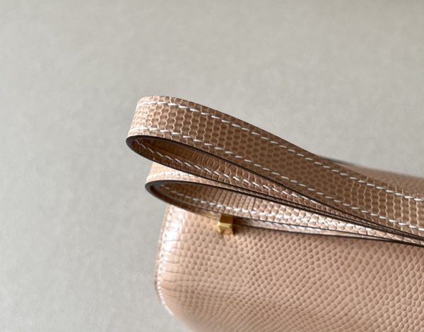 Constance 19 Lizard Beige Sable(1I) And Ficelle (17) Palladium Hardware - Image 11