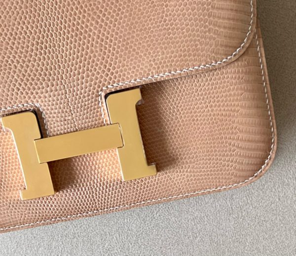 Constance 19 Lizard Beige Sable(1I) And Ficelle (17) Palladium Hardware - Image 7