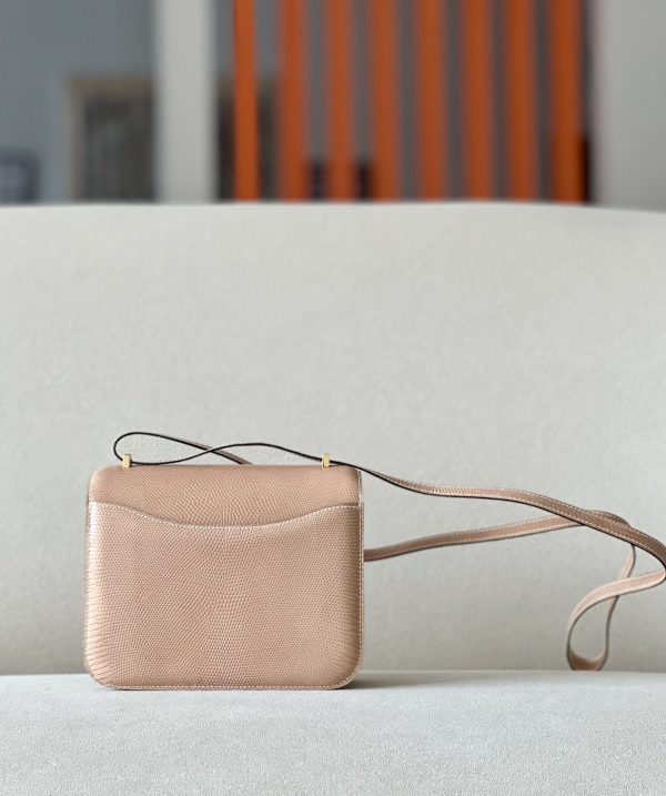 Constance 19 Lizard Beige Sable(1I) And Ficelle (17) Palladium Hardware - Image 2
