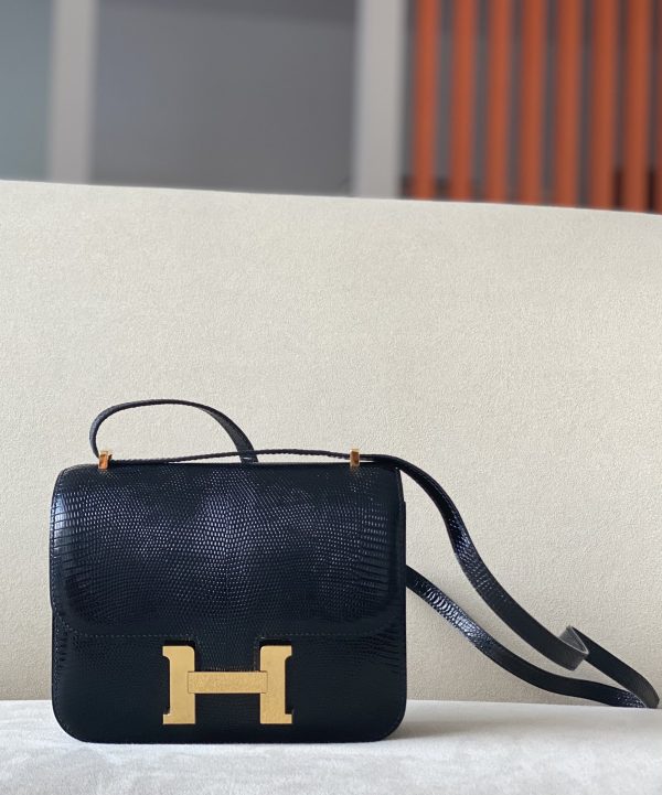 Constance 19 Lizard Nior (89) Gold Hardware