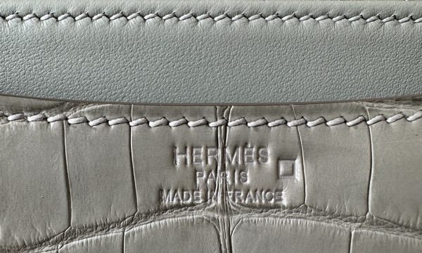 Constance 19 Matte Alligator Gris Perle(80) Palladium Hardware - Image 4