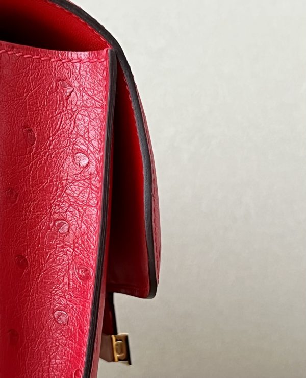 Constance 19 Ostrich Braise (95) Gold Hardware - Image 10