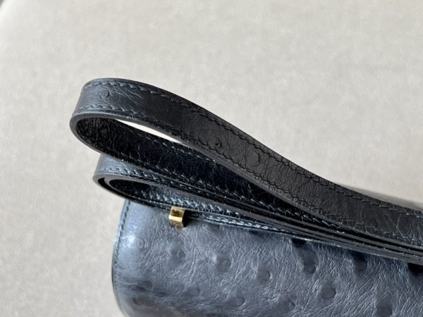 Constance 19 Ostrich Nior (89) Gold Hardware - Image 11