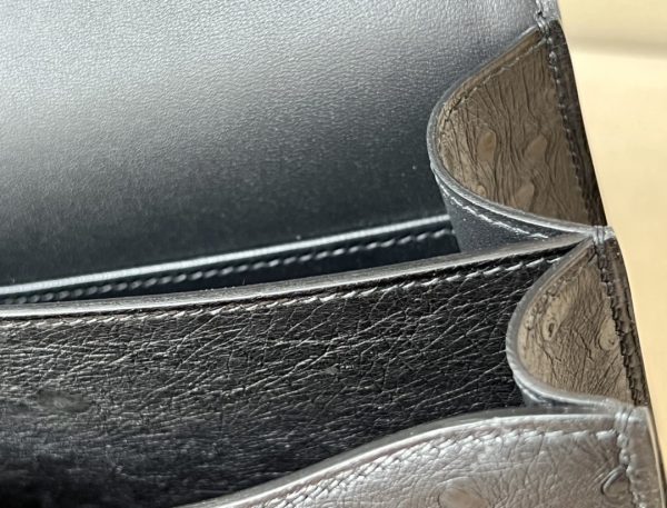Constance 19 Ostrich Nior (89) Gold Hardware - Image 9