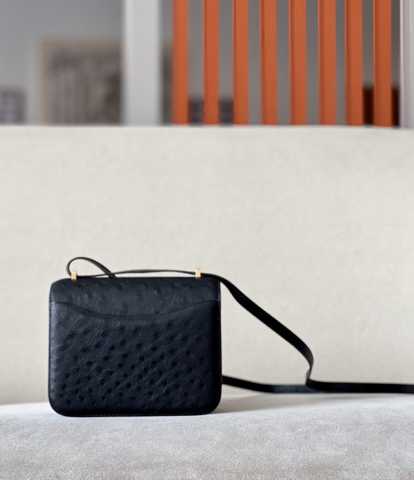 Constance 19 Ostrich Nior (89) Gold Hardware - Image 2