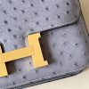 Constance 19 Ostrich Gris Agate (82) Gold Hardware - Image 9