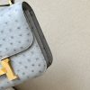 Constance 19 Ostrich Blue Glacier (8U) Gold Hardware - Image 6