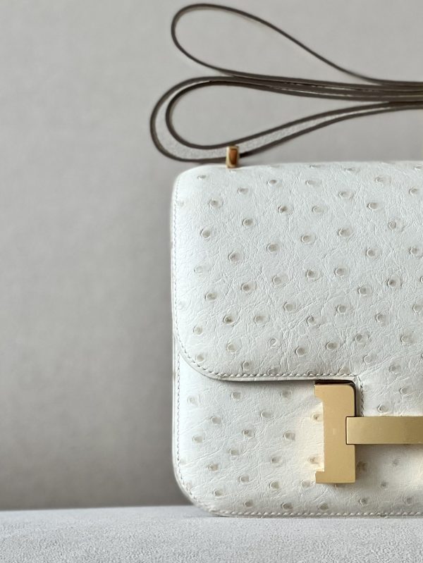 Constance 19 Ostrich Parchemin (3C) Gold Hardware - Image 6
