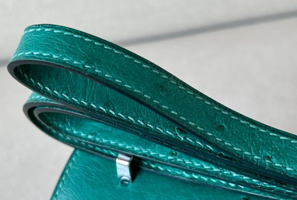 Constance 19 Ostrich Vert Vertigo (U4) Palladium Hardware - Image 8
