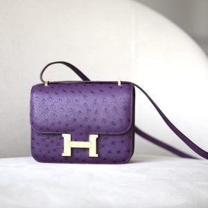 Constance 19 Ostrich Anemone  (P9) Gold Hardware