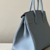 Birkin 30 Togo Bleu Lin(J7) Palladium Hardware - Image 4