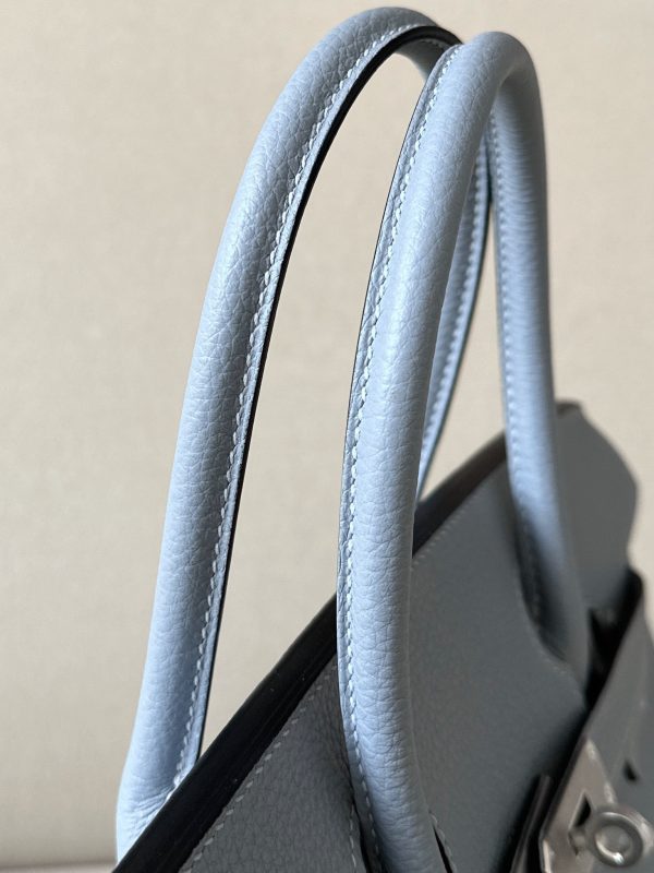 Birkin 30 Togo Bleu Lin(J7) Palladium Hardware - Image 5