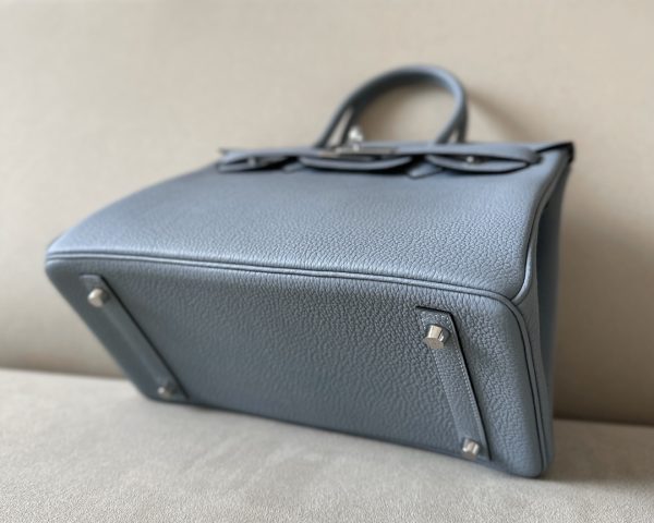 Birkin 30 Togo Bleu Lin(J7) Palladium Hardware - Image 6