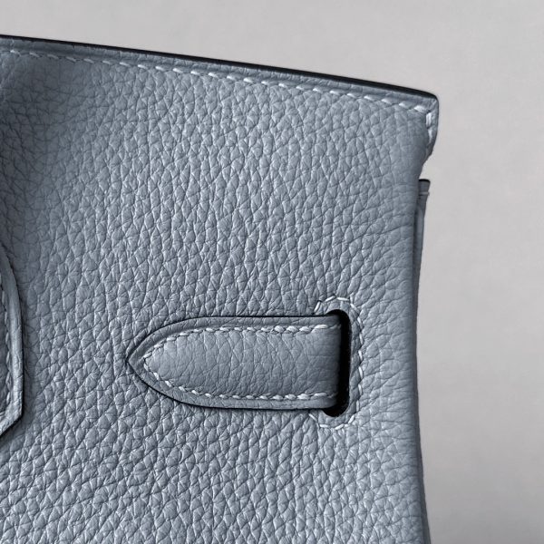 Birkin 30 Togo Bleu Lin(J7) Palladium Hardware - Image 7