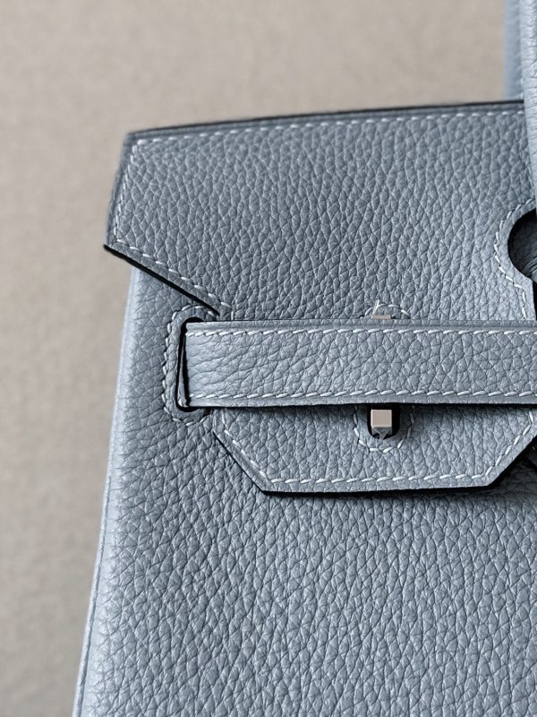 Birkin 30 Togo Bleu Lin(J7) Palladium Hardware - Image 9