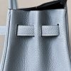 Birkin 30 Togo Bleu Lin(J7) Palladium Hardware - Image 10