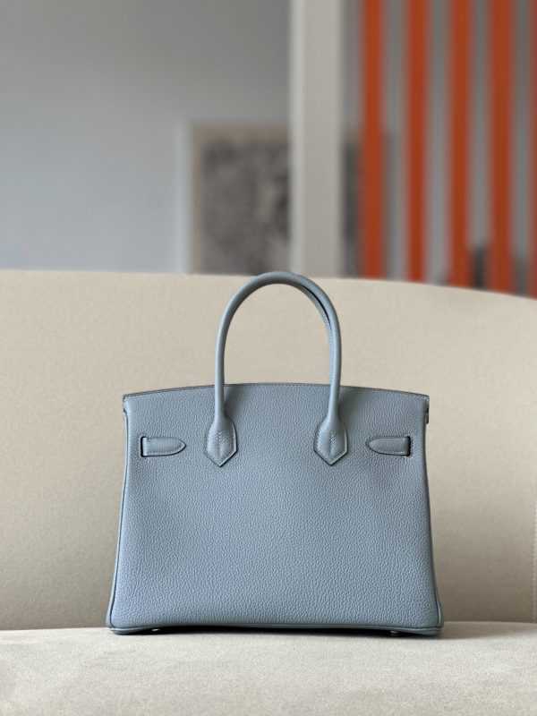 Birkin 30 Togo Bleu Lin(J7) Palladium Hardware - Image 3