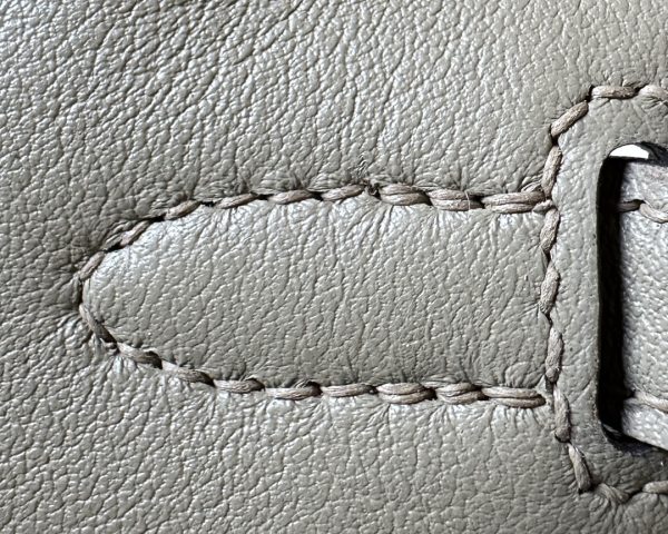 Kelly Pochette Swift Beige Marfa (8Q) Palladium Hardware - Image 5