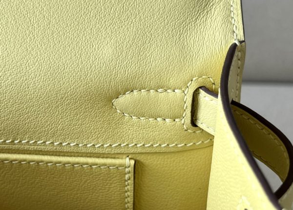 Kelly Pochette Swift Jaune Poussin (1Z) Palladium Hardware - Image 5