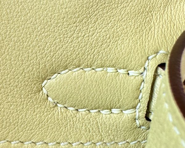 Kelly Pochette Swift Jaune Poussin (1Z) Gold Hardware - Image 5