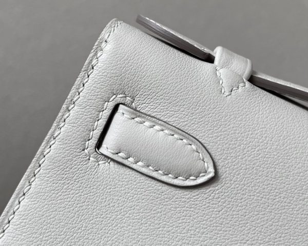 Kelly Pochette Swift Craie (10) Gold Hardware - Image 8