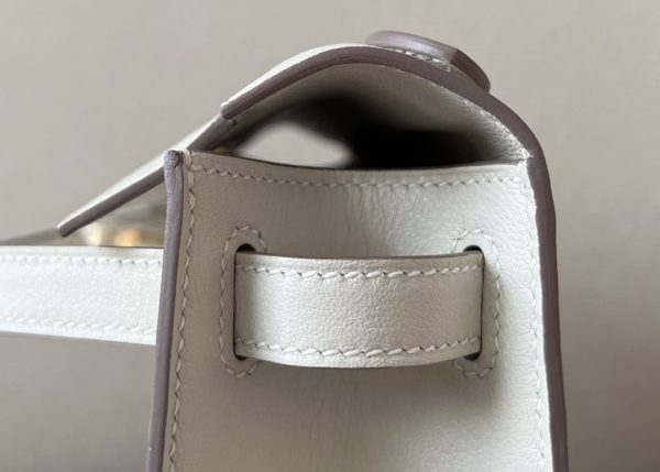 Kelly Pochette Swift Craie (10) Gold Hardware - Image 5