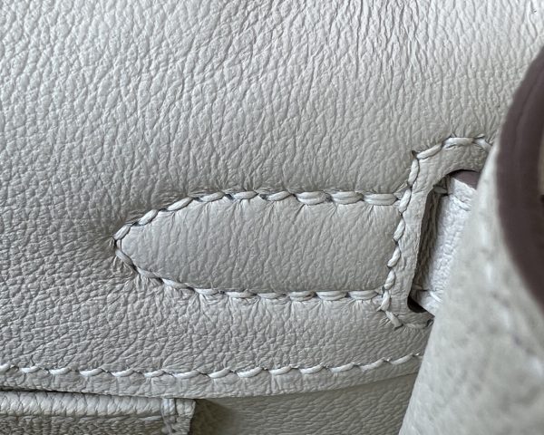 Kelly Pochette Swift Craie (10) Palladium Hardware - Image 6